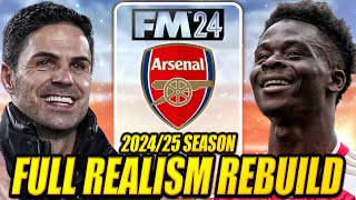 I Rebuilt Arsenal in FULL REALISM in this FM24 Rebuild!