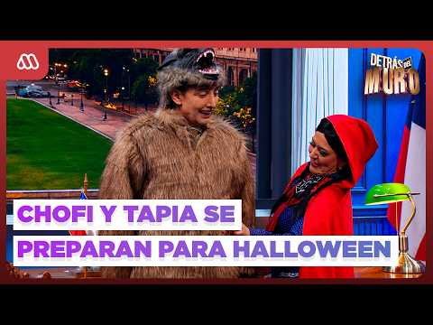😂 BEHIND THE WALL ❤️ | Chofi and Tapia PREPARE THEIR HALLOWEEN COSTUMES