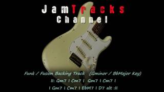 Funk Fusion Guitar Backing Track in Gm chords