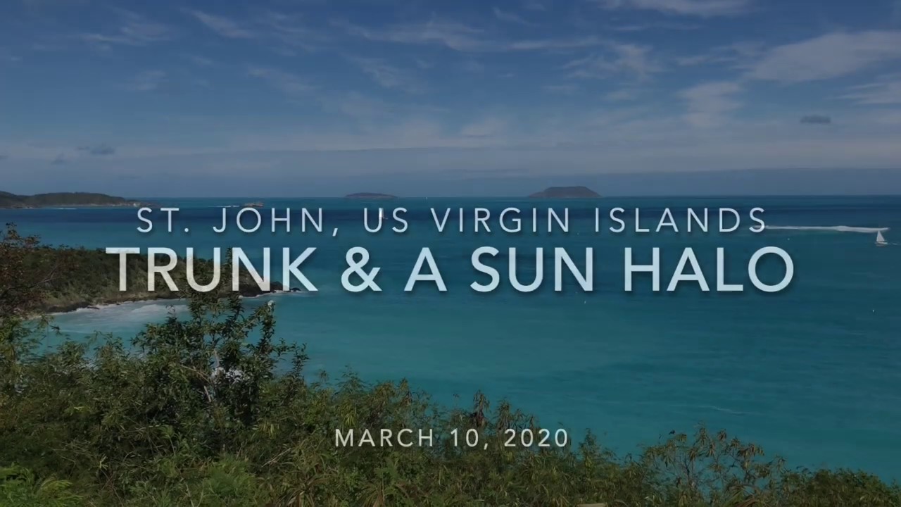 Trunk Bay & a Sun Halo on St. John