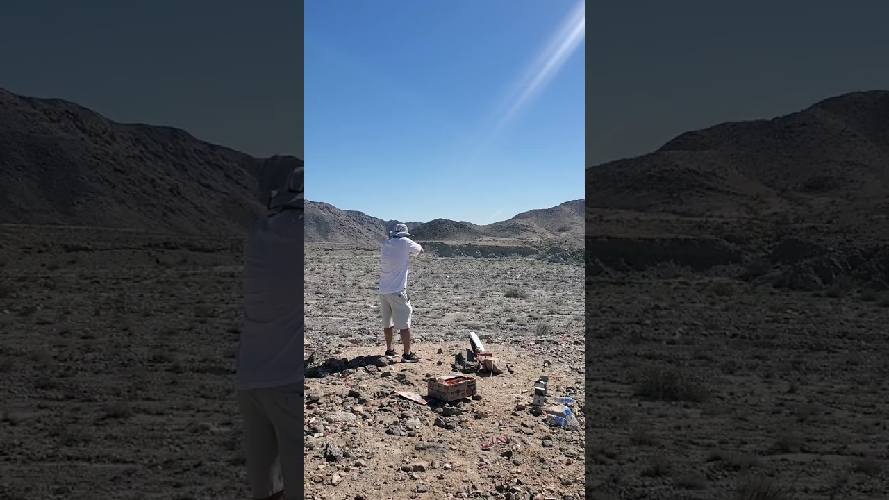 Shooting at Berdoo Canyon.  BLM