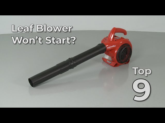 How to Repair a Leaf Blower 