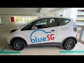 Trying car sharing in singapore  bluesg pov drive