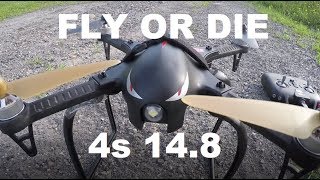 MJX BUGS 3 4S 14.8 Lipo Battery Test FLY OR DIE Review