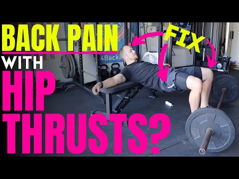 Lower Back Pain After Hip Thrust | 3 stupid simple fixes for back pain after hip thrusts