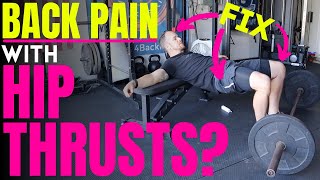 Lower Back Pain After Hip Thrust 3 Stupid Simple Fixes For Back Pain After Hip Thrusts