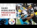 Panthers vs. Steelers Highlights | NFL 2018 Preseason Week 4