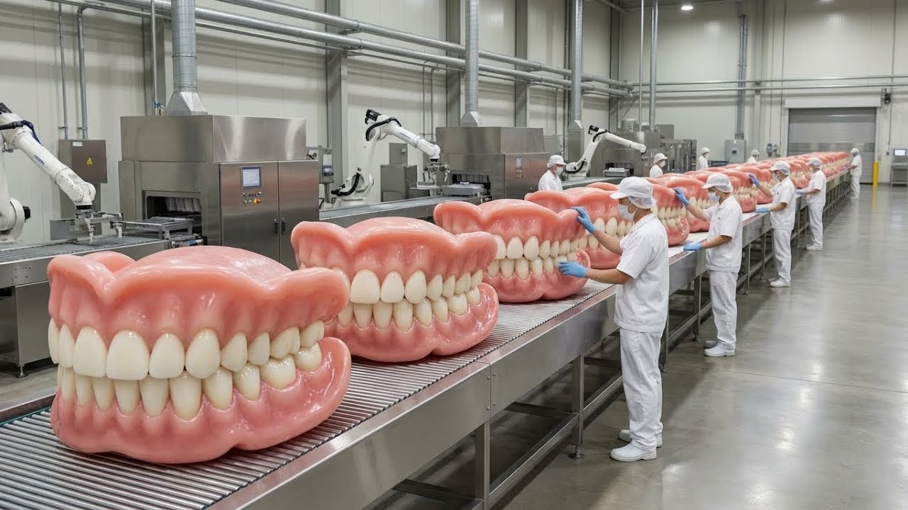 Inside the Factory That Makes Artificial Teeth for Millions of Elderly People!