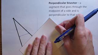 Geometry - Finding the Perpendicular Bisectors of Obtuse Triangles