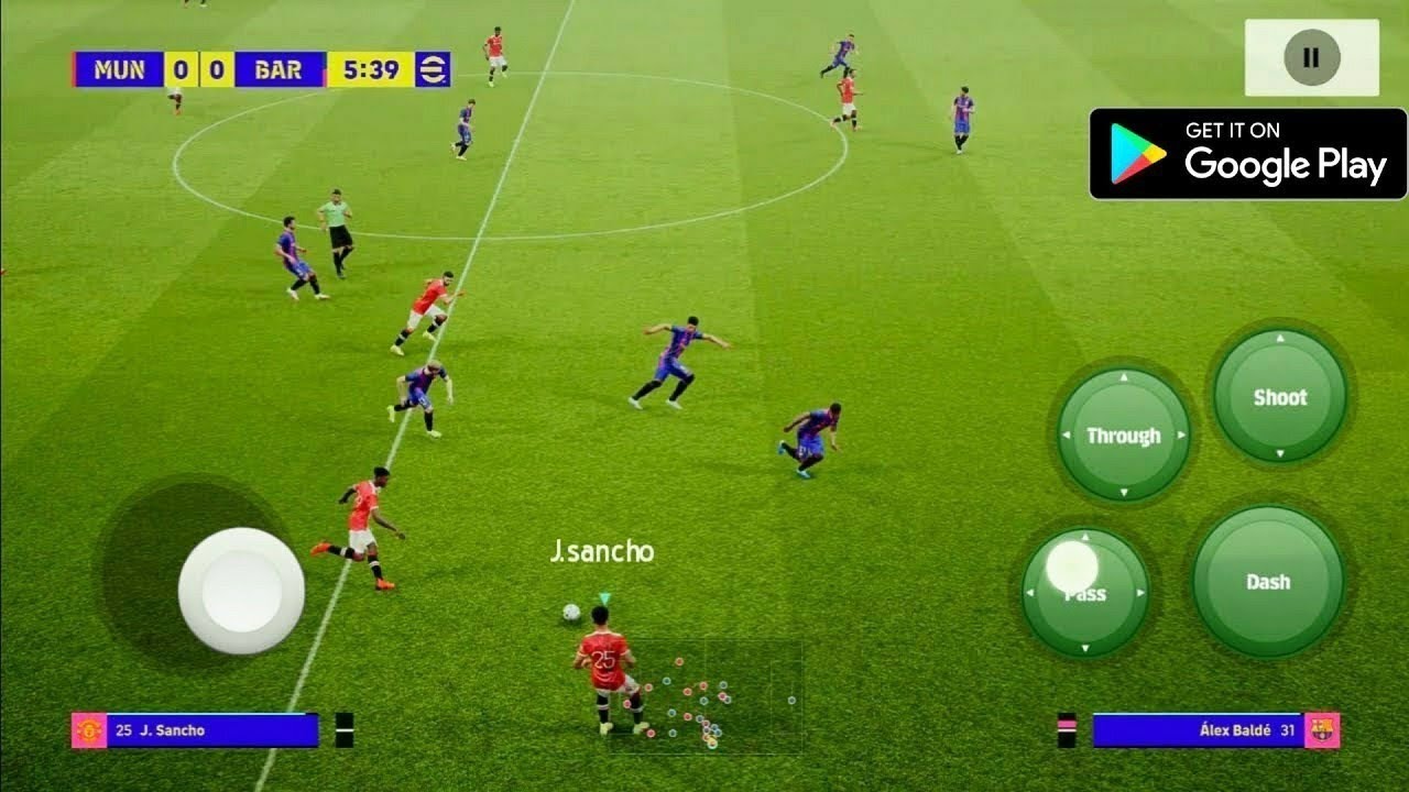 eFootball 2022 Mobile First Gameplay! (PES 22)