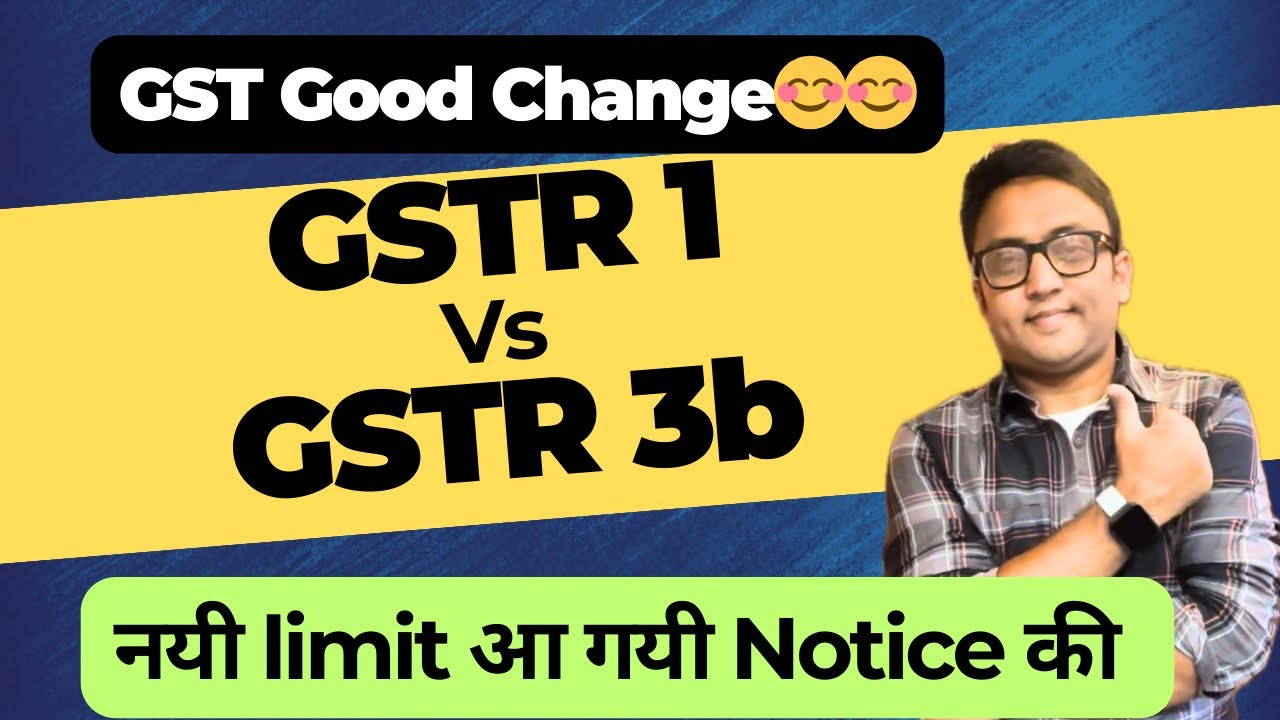GST Notice Thershold Limit DRC 01B DRC 01C GSTR 1 vs GSTR 3b