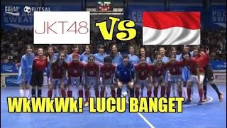 Kocak Abiss Main Futsal Pake Tangan Jkt48 Vs Indonesia Women All Star