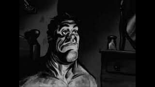 Ren and stimpy guy waking up meme but its product of fear by Ramleh.