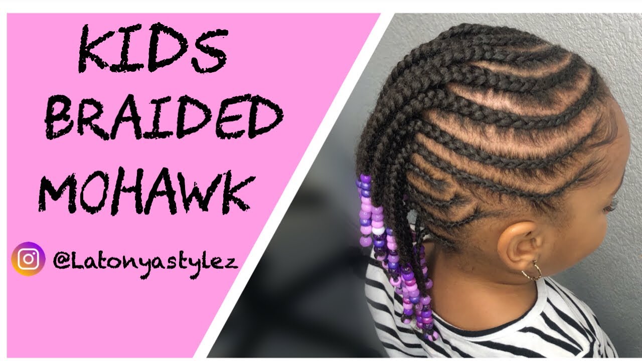 Easy Little Girl Braided Mohawk - YouTube