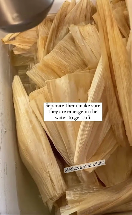 How to Make Corn Husks for Tamales 🫔 🫔 #kitchentips #delranchorecipes  #shorts 