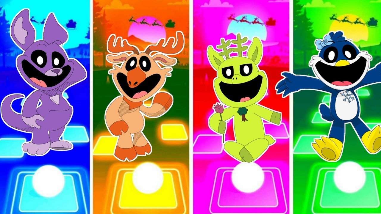 Poppy Playtime Chapter 3 Tiles Hop  Miss Delight 💯 Dog Day 💯 Huggy Waggy 💯 The Super CatNap