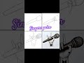 singers palm 🎤👩‍🎤 drawing step by step #draw #art #drawing