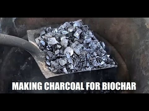 How To Make Charcoal For Biochar - YouTube