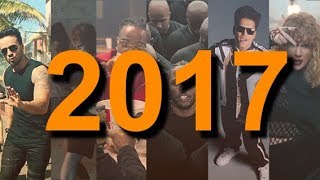 ALL THE HITS OF 2017 (list of over 250 songs)
