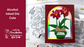 Alcohol Inked Layered Die Cuts @TerisMailbox