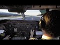 SPECTACULAR DHC-8-300 Cockpit Take Off from Frosty Kristiansund Airport