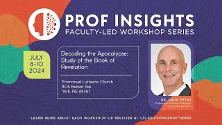 Celebrity Prof Insights 2023-24: Decoding the Apocalypse with Peter Profile