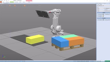 DEMO of Palletizer created in RobotStudio using RAPID programming language