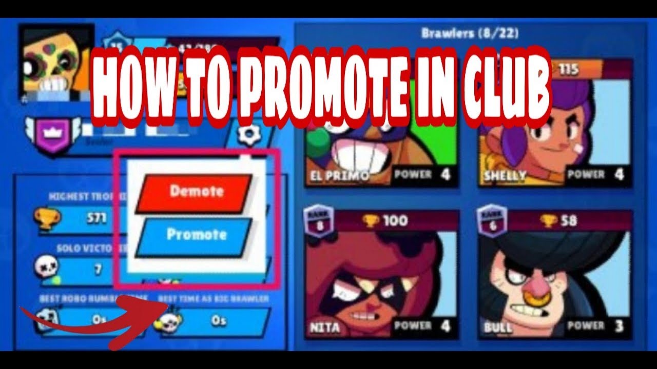 How To Promote In Club Brawlstar Youtube