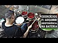 Aula de bateria - exercícios p/ adquirir independência