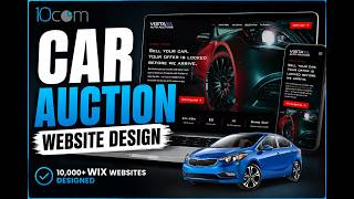 Car Auction Website Design on Wix | Premium Automotive Website Reveal