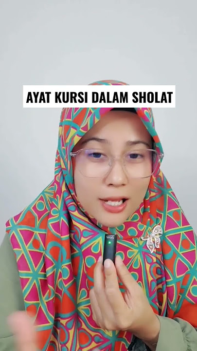 Membaca ayar kursi dalam sholat #amal #doa #amaliah