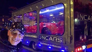 日本一ド派手なLED積載車にリバティーウォークのF430を乗せて大黒まで行ってみた！JNCARS  Driving Japan’s Coolest LED Tow Truck to Daikoku
