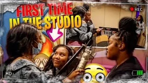 OUR LIL SISTER FIRST TIME IN THE STUDIO WITH US (WE PUT HER ON A SONG)