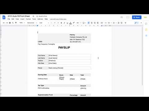 App Script Google How to Create Auto Payslip 720 (P1)