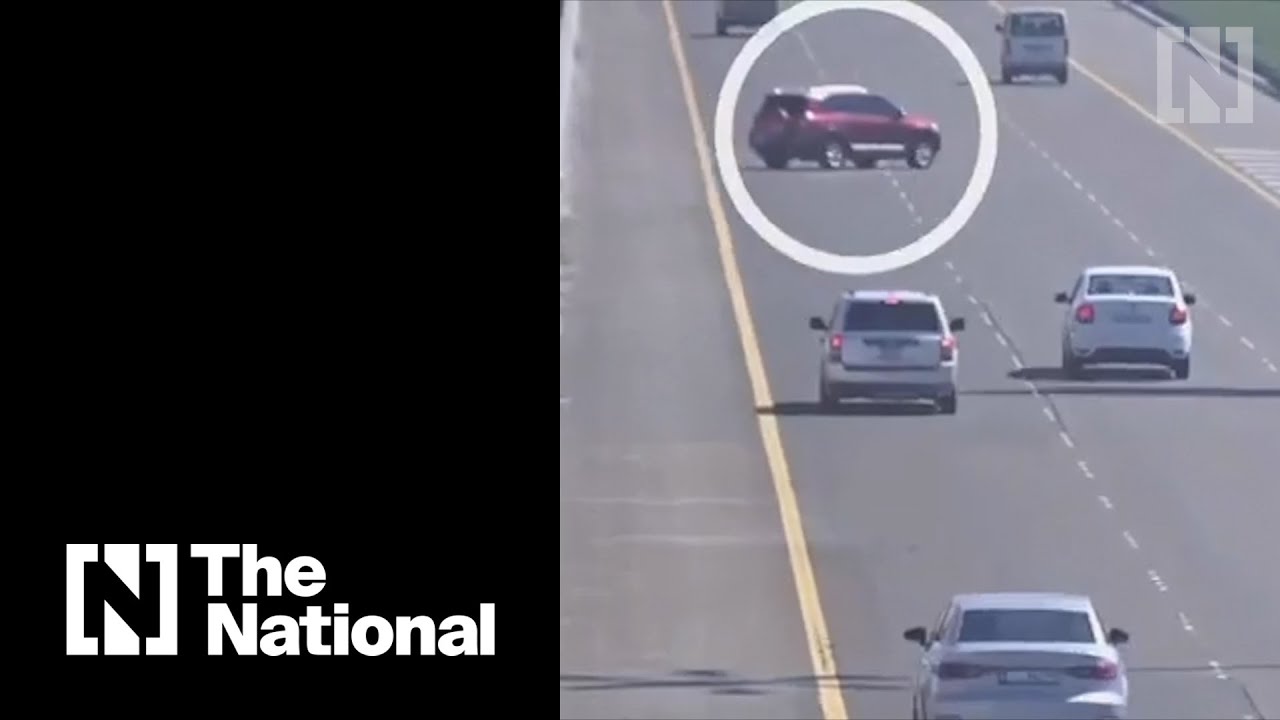 Car caught pulling dangerous stunt on Abu Dhabi highway