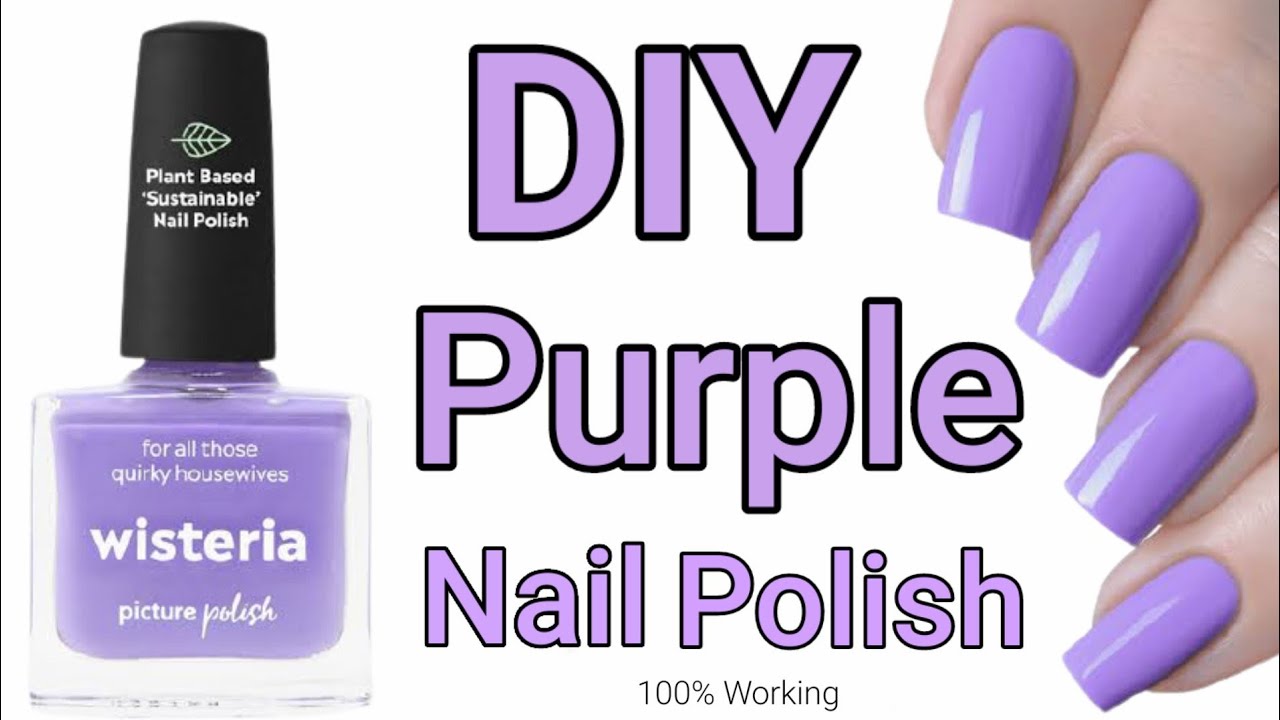 Beautiful Manicure, Polish is a Violet Color. Stock Photo - Image of  health, luxury: 45842178