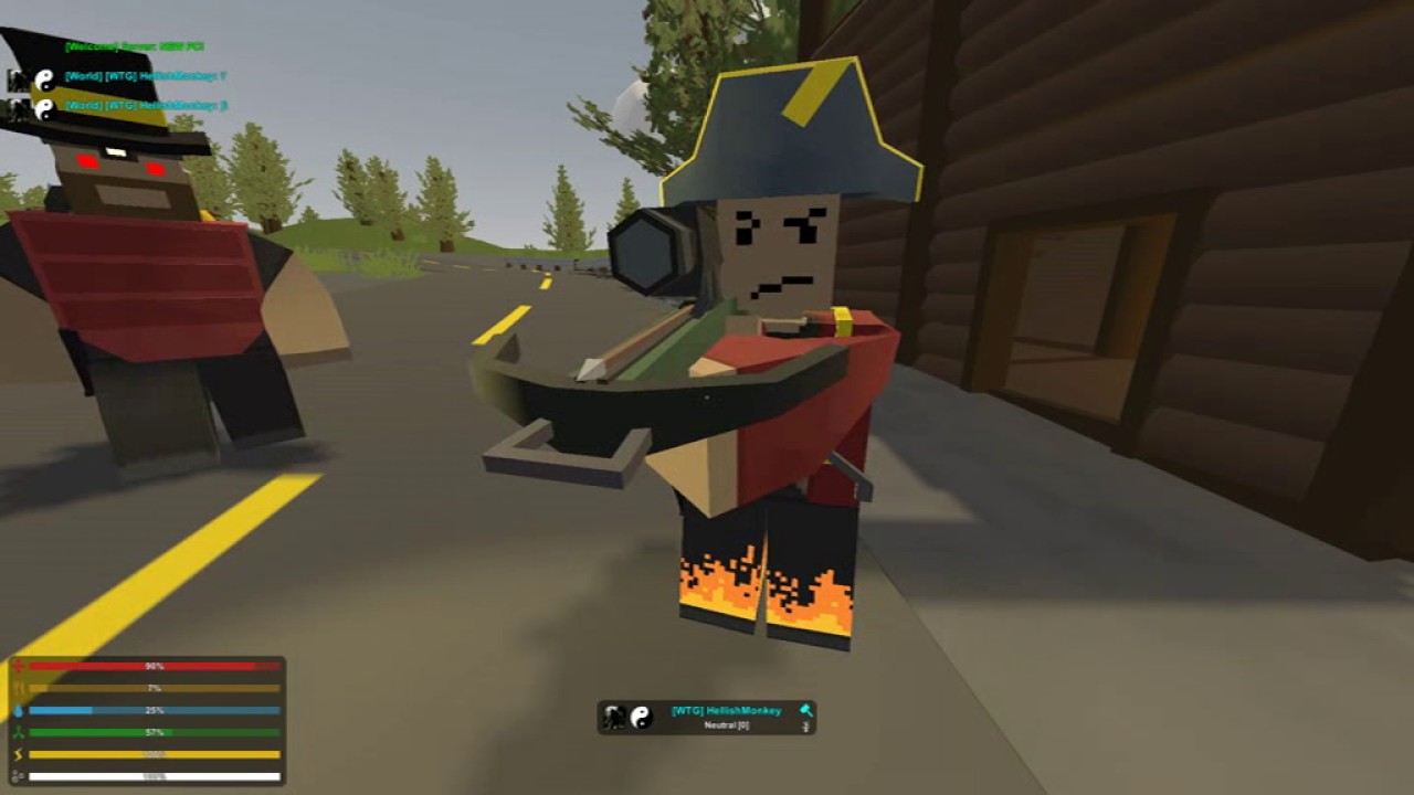 Let's Play Together Unturned 165: TC drives PS2freak back to HellishMonkey