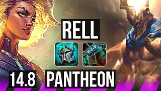 RELL & Twitch vs PANTHEON & Zeri (SUP) | Rank 1 Rell, 1/1/37, Rank 4, 14k DMG | TR Challenger | 14.8