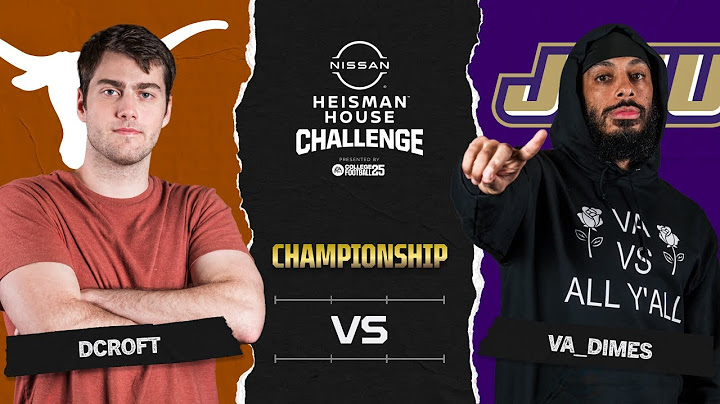 Nissan Heisman House Challenge Final | VA Dimes vs DCroft | College Football 25