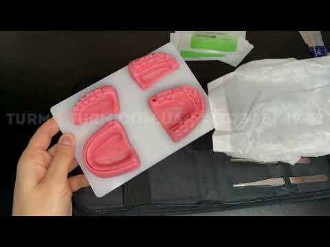 Модель хірургічна для ушивання ясен в стоматології, фантом, набір, видео 1