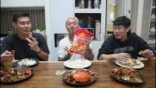 MUKBANG KEPITING   KERUPUK BABI  PALING ENAK SE INDONESIA ft @ybrap