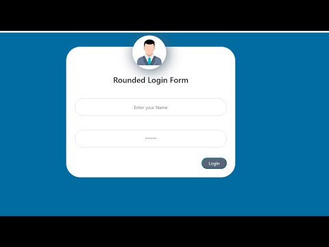 Login Form Design |Create Awesome Rounded Login Form In Bootstrap Html and CSS |Coding With Hammad
