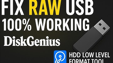 How to Format Any USB Drive | Using DiskGenius & HDD Low Level Format Tool | 100% Working