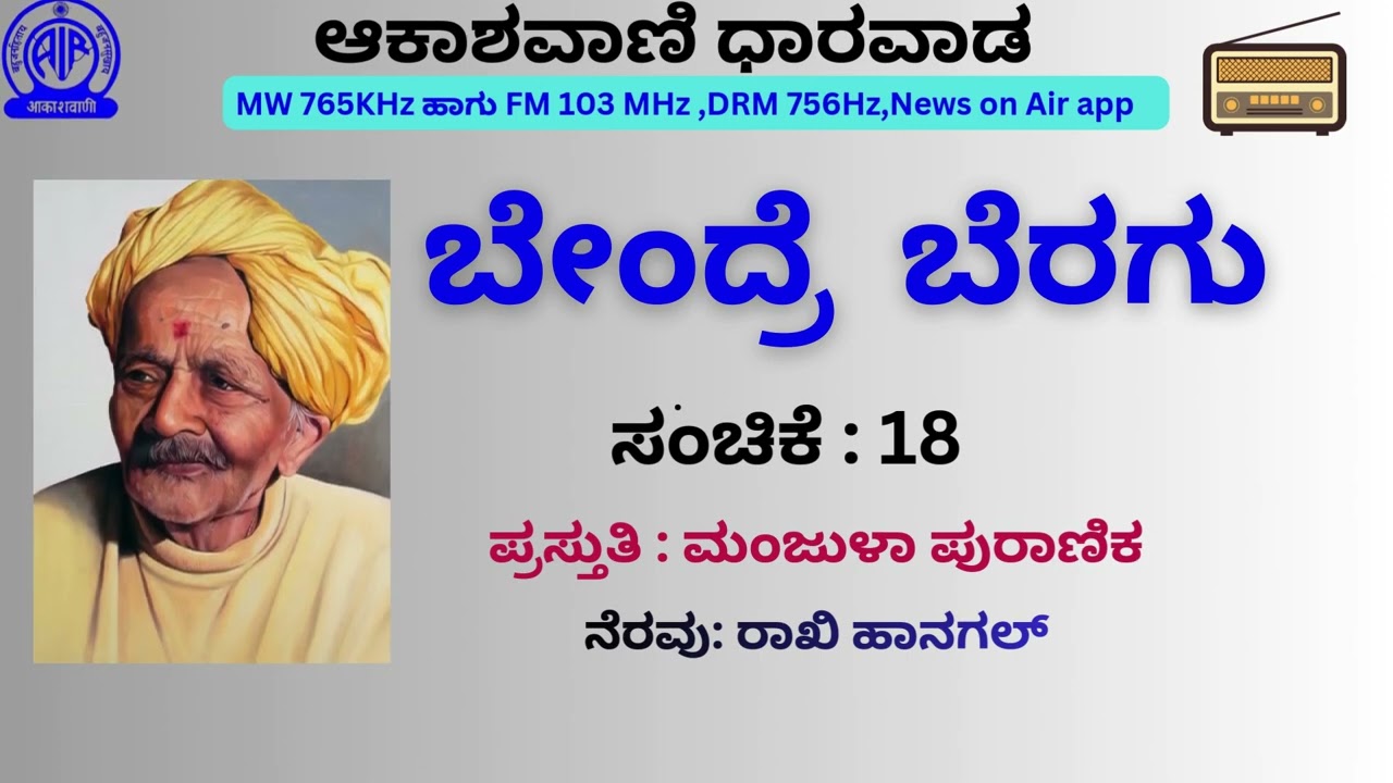  *ಬೇಂದ್ರೆ ಬೆರಗು* ಸಂಚಿಕೆ :  18 ಭಾಗವಹಿಸುತ್ತಾರೆ: Dr. ಅನುರಾಧಾ ಕಟ್ಟಿ ವಿಷಯ: ಬೇಂದ್ರೆ - ಶ್ರಾವಣ ಸಂಭ್ರಮ 