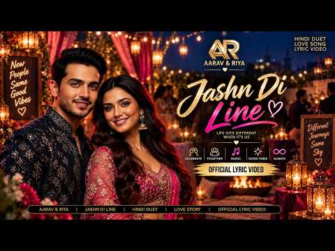 Jashn Di Line — Official Lyric Video | Aarav & Riya
