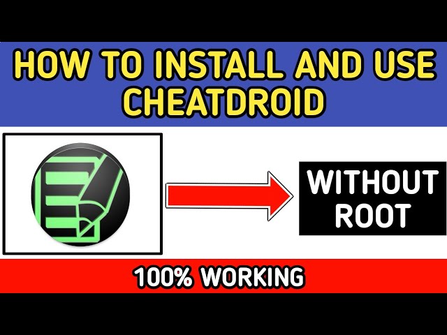 How to install and use cheat droid  Cheat droid without root 