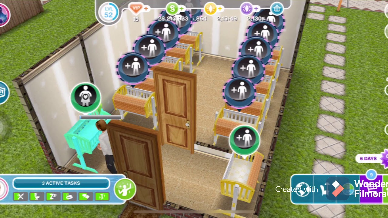 Sim freeplay baby glitch, oct 30, 2020, watch and learn, YouTube