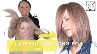 BOB/LOB - LONG BOB HAIRCUT - tutorial by SANJA KARASMAN