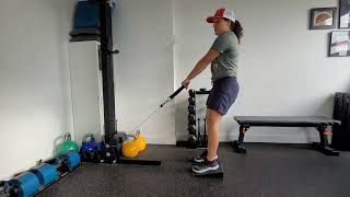 Low Cable Ramp Squat