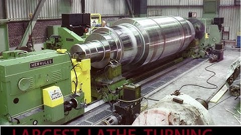 world largest lathe machine operation video..